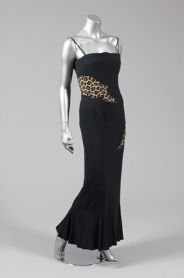 Lot 156 - An Alexander McQueen for Givenchy black crpe...