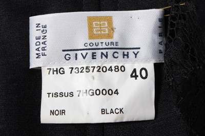 Lot 156 - An Alexander McQueen for Givenchy black crpe...