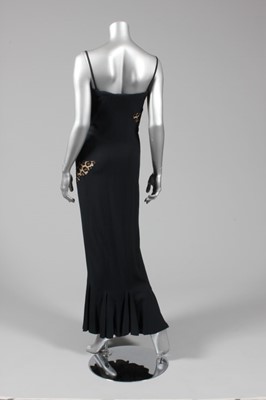 Lot 156 - An Alexander McQueen for Givenchy black crpe...