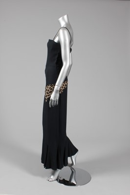 Lot 156 - An Alexander McQueen for Givenchy black crpe...