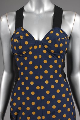 Lot 157 - A Jean Paul Gaultier polka-dot corset dress,...