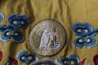Lot 33 - An Imperial dragon robe, jifu, Chinese, late...
