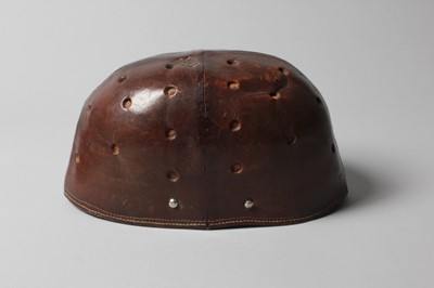 Lot 7 - An Hermès brown leather polo helmet, probably...