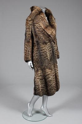Lot 58 - Princess Radziwell's Eurasian lynx coat, lynx...