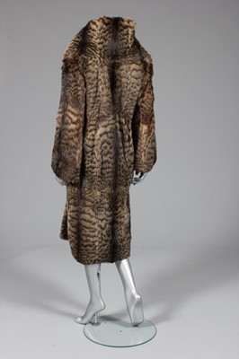 Lot 58 - Princess Radziwell's Eurasian lynx coat, lynx...