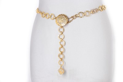 Lot 212 - A Versace gilt metal chain belt, early 1990s,...