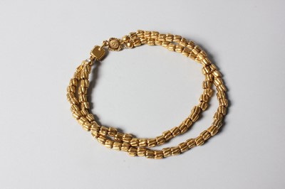 Lot 21 - A Chanel double strand necklace, 1980s or...