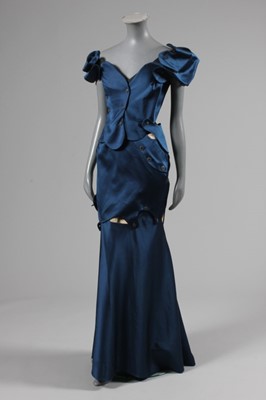 Lot 147 - A Vivienne Westwood blue satin 'transformation'...