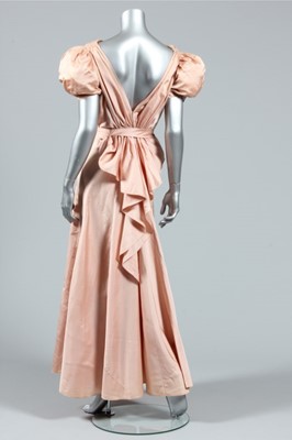 Lot 48 - An Elsa Schiaparelli couture old-rose silk...