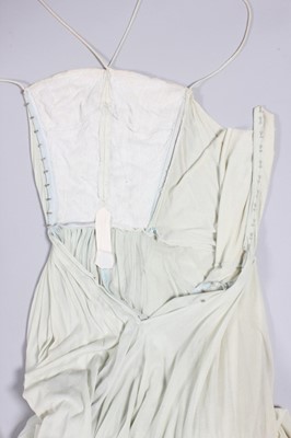 Lot 52 - A rare and early pale aqua draped jersey...