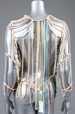 Lot 146 - A Maison Martin Margiela bead-necklace jacket,...