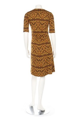Lot 3 - A Biba black wool coat with frogging and...