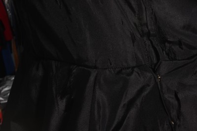 Lot 67 - A Balenciaga couture black taffeta and lace...