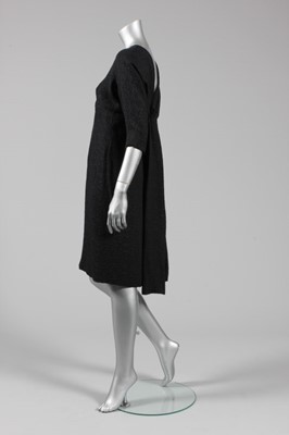 Lot 72 - A Balenciaga couture black silk cloqué...