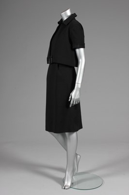 Lot 70 - A Givenchy couture black wool cr cocktail...