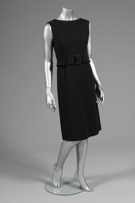 Lot 70 - A Givenchy couture black wool cr cocktail...