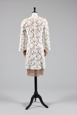 Lot 77 - A Balenciaga haute couture ivory soutache lace...