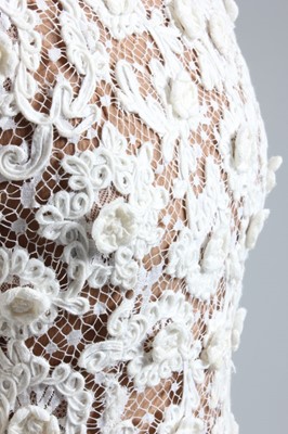 Lot 77 - A Balenciaga haute couture ivory soutache lace...