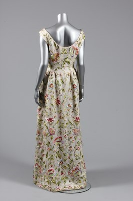 Lot 71 - A Balenciaga couture embroidered gazar evening...