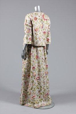 Lot 71 - A Balenciaga couture embroidered gazar evening...