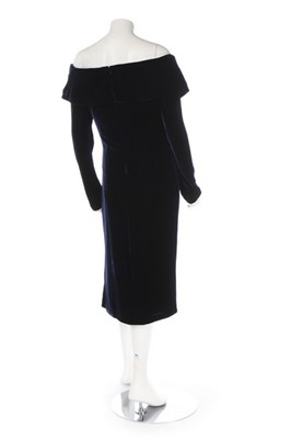 Lot 229 - A Bellville Sassoon/Lorcan Mullany blue velvet...