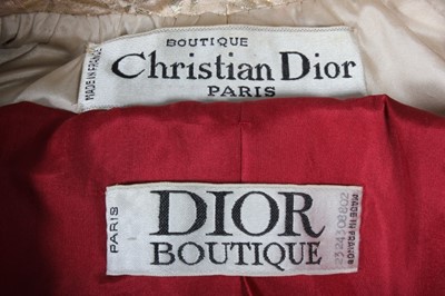 Lot 79 - Two Christian Dior boutique coats, late 1960s,...