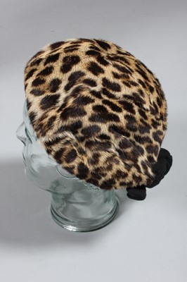 Lot 91 - A leopard skin coat and hat, 1960s,...