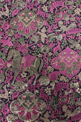 Lot 74 - A fine Chanel haute couture brocaded silk and...