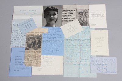 Lot 176 - A group of correspondence, press clippings and...