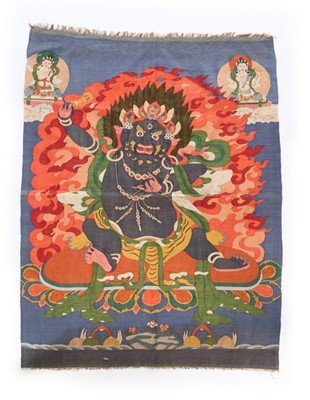 Lot 427 - A Kesi woven thangka, Chinese for the Buddhist...