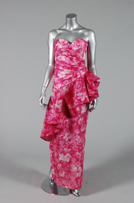 Lot 366 - Two summery evening gowns, 1980s, comprising:...