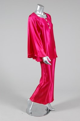 Lot 138 - A Granny Takes a Trip fuchsia satin...