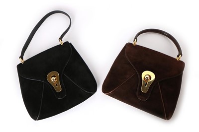 Lot 241 - Two Gucci bags, 1970s, in black and brown...