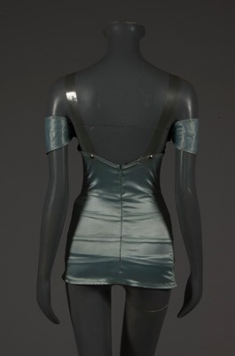 Lot 236 - An early Thierry Mugler ice-blue satin...