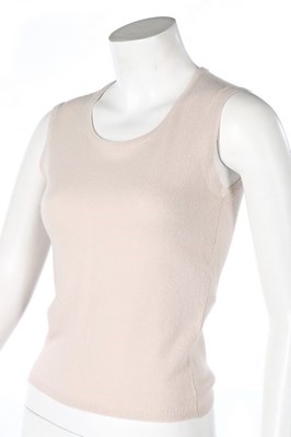 Lot 203 - A Chanel pale grey cashmere twinset, 2003,...