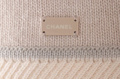 Lot 203 - A Chanel pale grey cashmere twinset, 2003,...