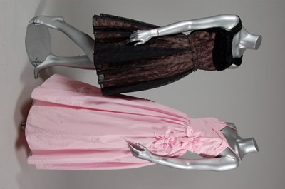 Lot 115 - A group of prom/evening gowns, 1950s-80s,...