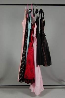 Lot 115 - A group of prom/evening gowns, 1950s-80s,...