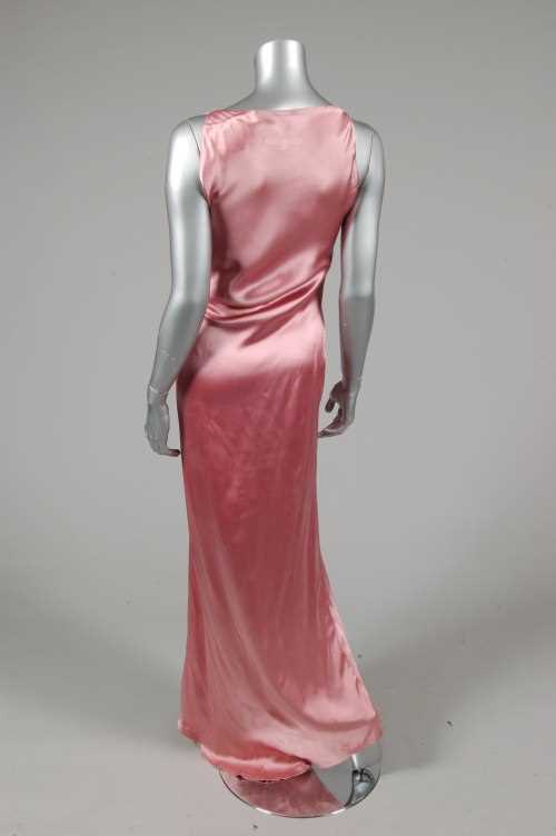 Lot 128 - A Gucci rose satin 30s inspired evening gown,