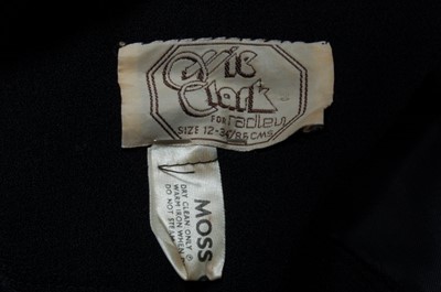 Lot 145 - An Ossie Clark for Radley black moss crepe...