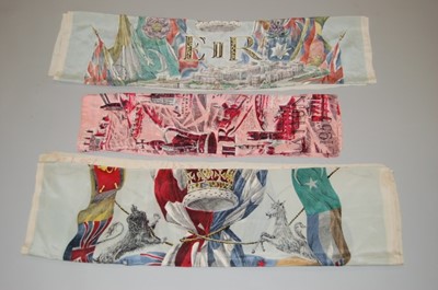 Lot 161 - Three 1953 coronation scarves, two by Jacqmar...