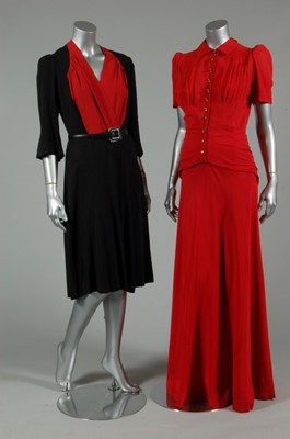 Lot 15 - Evening wear, late 1930s-early 1940s,...