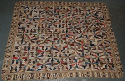 Lot 170 - A patchwork coverlet, English, circa 1830, but...