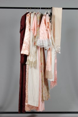 Lot 118 - A printed chiffon garden party gown and...