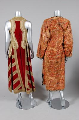 Lot 186 - An Ottoman velvet Piri Piri wedding surcoat,...