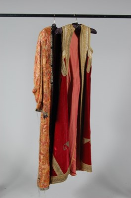 Lot 186 - An Ottoman velvet Piri Piri wedding surcoat,...