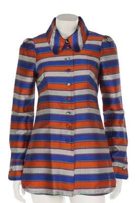 Lot 8 - A Biba zig-zag sequinned jacket, mid-1970s,...