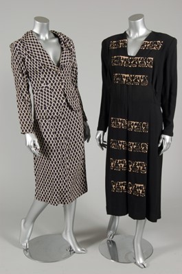 Lot 202 - A group of mainly larger size 1930s clothing,...