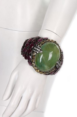 Lot 235 - An Iradj Moini citrine, red corundum and...