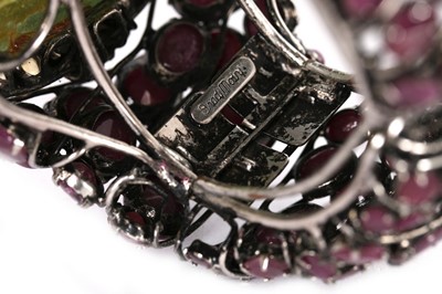 Lot 235 - An Iradj Moini citrine, red corundum and...